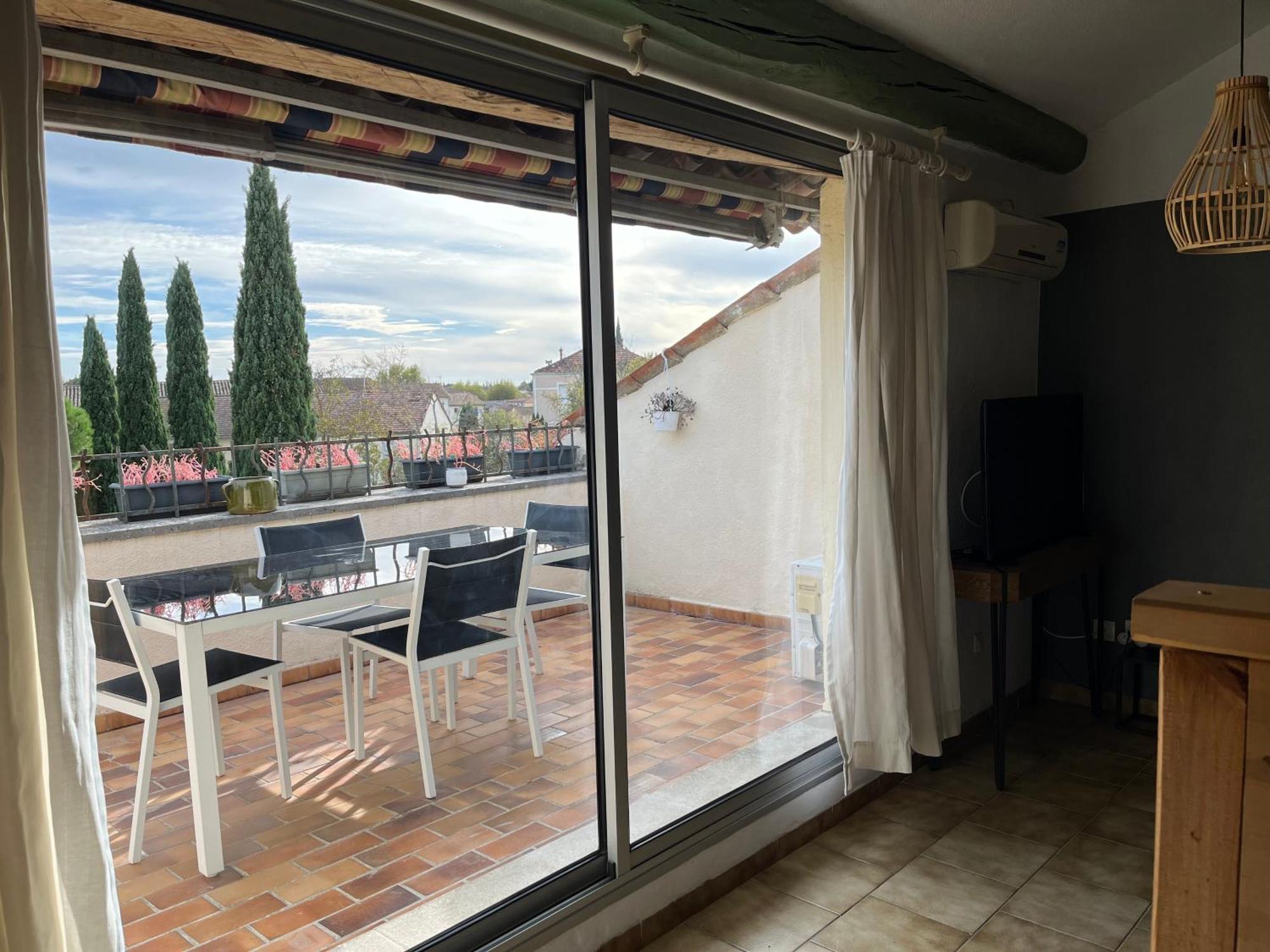 Duplex Lumineux Sur Gde Terrasse, Balneo Double, Parking Prive, Clim, Local Velos Entraigues-sur-la-Sorgue Buitenkant foto